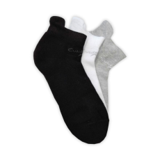  Unisex pamut futózokni - 3 pár - 43-46 - fehér-fekete-szürke - Evidence