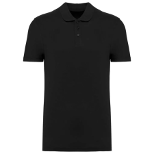  Unisex pamut piké galléros póló Kariban KA295 Black-XS férfi póló