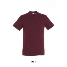  Uniszex REGENT kereknyakú rövid ujjú pamut póló, SOLS SO11380, Burgundy-XS férfi póló