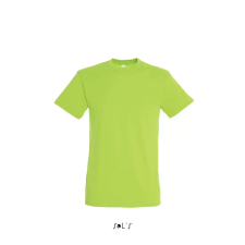  Uniszex REGENT kereknyakú rövid ujjú pamut póló, SOLS SO11380, Lime-2XL férfi póló