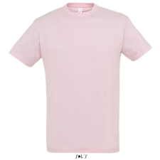  Uniszex REGENT kereknyakú rövid ujjú pamut póló, SOLS SO11380, Medium Pink-S férfi póló