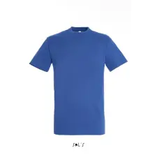  Uniszex REGENT kereknyakú rövid ujjú pamut póló, SOLS SO11380, Royal Blue-XS férfi póló