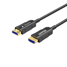 Unitek C11072BK HDMI - HDMI 2.0 Optikai kábel 25m - Fekete kábel és adapter