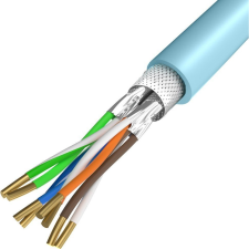 Unitek C18121BL Hálózati Kábel Kék 305 M Cat6a S/FTP (S-STP) (C18121BL) kábel és adapter