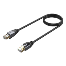 Unitek C18149AGY03-1M Fekete Cat8 S/FTP (S-STP) kábel és adapter