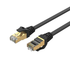 Unitek SSTP CAT7 Patch kábel 10m Fekete kábel és adapter