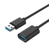Unitek Y-C458GBK USB kábel 1,5 M USB 3.2 Gen 1 (3.1 Gen 1) USB A Fekete