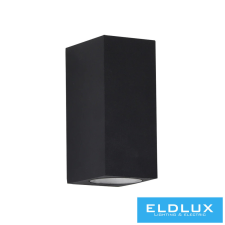 Universo fali lámpa 2×GU10 IP65 68×80×150mm fekete kültéri világítás