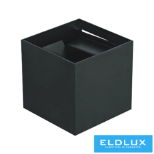 Universo fali lámpa LED 12w 1000lm 6500k IP55 100×100×100mm fekete kültéri világítás