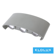Universo fali lámpa LED 6*3w 1650lm 3000k IP65 175×90×40mm szürke kültéri világítás