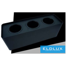 Universo Falon kívüli spotlámpa 3xPAR16 foglalat nélkül IP20 Fekete 298x88x110mm világítás