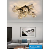 Universo Mennyezeti lámpa 8xE27 Max.60W 930x930mm fekete