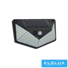 Universo Solarlámpa-PIR 3.7V-1200mAH 5.5V-0.55W 60lm IP65 fekete kültéri világítás