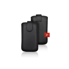 Univerzális Forcell fekete műbőr mágneses beledugós tok iPhone X XS 11 Pro (5,8&quot;) / A40 / S10e tok és táska