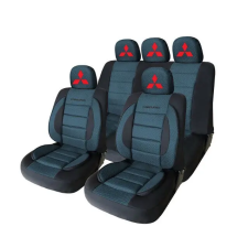  Univerzális Premium Üléshuzat Készlet Carguard Mitsubishi-val personalizált – Fekete/Kék ülésbetét, üléshuzat