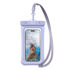 Univerzális Spigen Aqua Shield Floating A610 univerzális lebegő vízálló tok, kék tok és táska