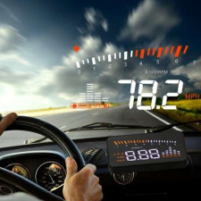Univerzális TRB X5 GPS HUD projektoros szélvédő kijelző, OBD II autós kamera