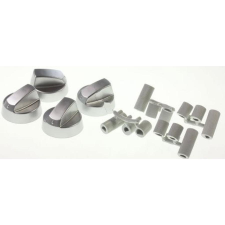  Univerzális tűzhely tekerőgomb, ezüst / szürke 4db beépíthető gépek kiegészítői