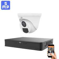 UNIVIEW 1 biztonsági dome kamerás kamerarendszer 5MP megfigyelő kamera