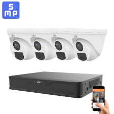 UNIVIEW 4 biztonsági dome kamerás kamerarendszer 5MP (Uniview-T115-AF28-4) megfigyelő kamera