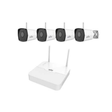 UNIVIEW WiFi szett - 4 csatornás NVR, 4db 2MP Wifi-s cső kamera megfigyelő kamera