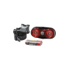 Unknown Vízálló, 2 LED-es hátsó akkumulátoros lámpa Unknown Bicikli alkatrészek Kerékpáros kiegészítők Kerékpár világítások és visszaverők