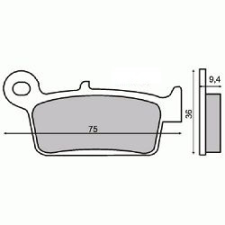 Unknown ZX 50 KHL000665 fékbetét Unknown Futómű és fék alkatrész Fékbetét (tárcsafék) egyéb motorkerékpár alkatrész