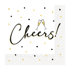 Ünnepel Cheers szalvéta 16 db-os 33x33 cm party kellék