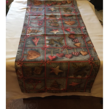  Ünnepi mintás terítő 40x180 karácsonyi textilia