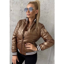  UPL Caramel Kabát, Bronz,  Műbőr Hatású női dzseki, kabát