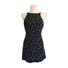  Urban Outfitters fekete virágmintás nyári ruha (méret: XS)