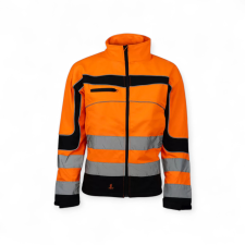 Urgent HSV jólláthatósági softshell kabát - narancs láthatósági ruházat