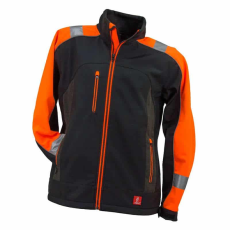 Urgent Softshell Kabát Fényvisszaverő Csíkkal GL-8364 Fekete/Narancssárgasárga - 3XL