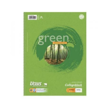 URSUS GREEN Spirálfüzet A/4 80lap Collegeblock 100% Recy., kockás füzet