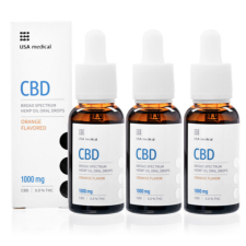 USA Medical CBD olaj 1000mg 30ml Trio pack EREDETI USA Medical vitamin és táplálékkiegészítő