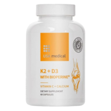 USA Medical k2+d3 c-vitaminnal kapszula 60db vitamin és táplálékkiegészítő