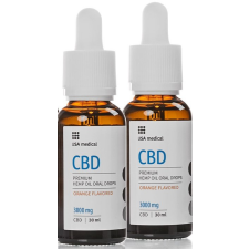 USA Medical l CBD olaj 3000mg 30ml DUO Pack EREDETI vitamin és táplálékkiegészítő
