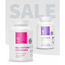 USA Medical Multivitamin nőknek + Forskolin 60 + 60 db vitamin és táplálékkiegészítő