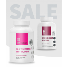 USA Medical Multivitamin nőknek + Vas mátrix 60 + 60 db vitamin és táplálékkiegészítő
