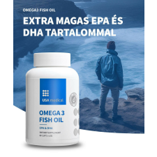 USA Medical Omega 3 halolaj kapszula magas EPA &amp; DHA tartalommal 60 db vitamin és táplálékkiegészítő