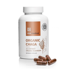 USA Medical ORGANIC CHAGA gomba kivonat kapszula 60 db vitamin és táplálékkiegészítő