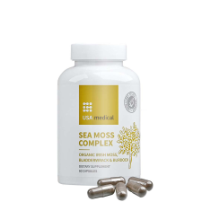 USA Medical Sea Moss Complex - Organikus Moszatok Bojtorjángyökérrel és BioPerine®-nel (60 Kapszula) vitamin és táplálékkiegészítő