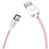USAMS Adatkábel: USAMS U-Turn micro USB pink adatkábel 1m