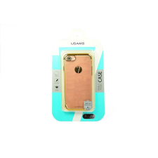 USAMS Apple iPhone 7 / 8 / SE (2020) / SE (2022), Műanyag hátlap védőtok, Usams Kingsir, áttetsző/arany tok és táska