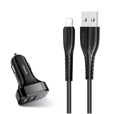 USAMS C13 NTU35LC Autós 2xUSB-A töltő (5V / 2.1A) mobiltelefon kellék