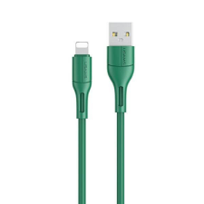 USAMS kábel U68 lightning 2A gyorstöltés 1m zöld SJ500USB04 (US-SJ500) mobiltelefon kellék
