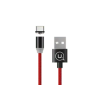 USAMS Sj293Usb02 Mágneses Type-C töltőkábel, piros