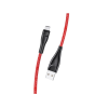 USAMS SJ393USB02 Micro-USB adat és töltő kábel piros (1323998) (SJ393USB02)
