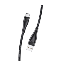 USAMS SJ395USB01 USB-C adat és töltőkábel fekete (1324430) (SJ395USB01) kábel és adapter