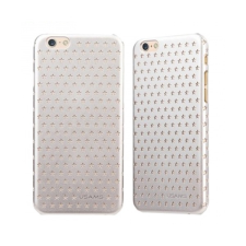 USAMS STARRY TWINKLE műanyag telefonvédő (csillag minta) EZÜST Apple iPhone 6 4.7, Apple iPhone 6S 4.7 tok és táska